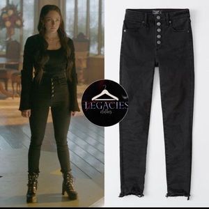 Abercrombie & Fitch Super Skinny Ankle High Rise Jeans ASO hope mikaelson